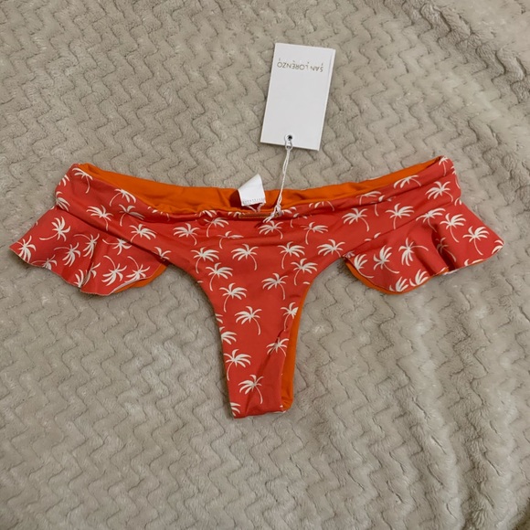 San Lorenzo Orange Bikini Bottom - Picture 2 of 3